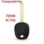 1997-2001 Lexus - TOY40 Transponder Key - Long Blade - (4C Chip)(Aftermarket chip/OEM chip )(No logo)